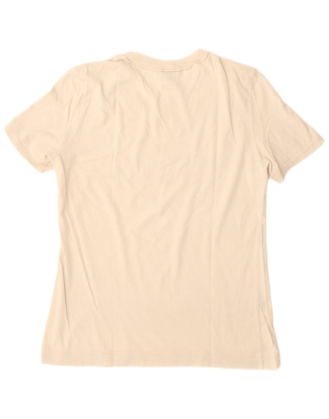 Think Pink Dame Grafisk T-Shirt Top UK 12 Medium Off White Bomuld
