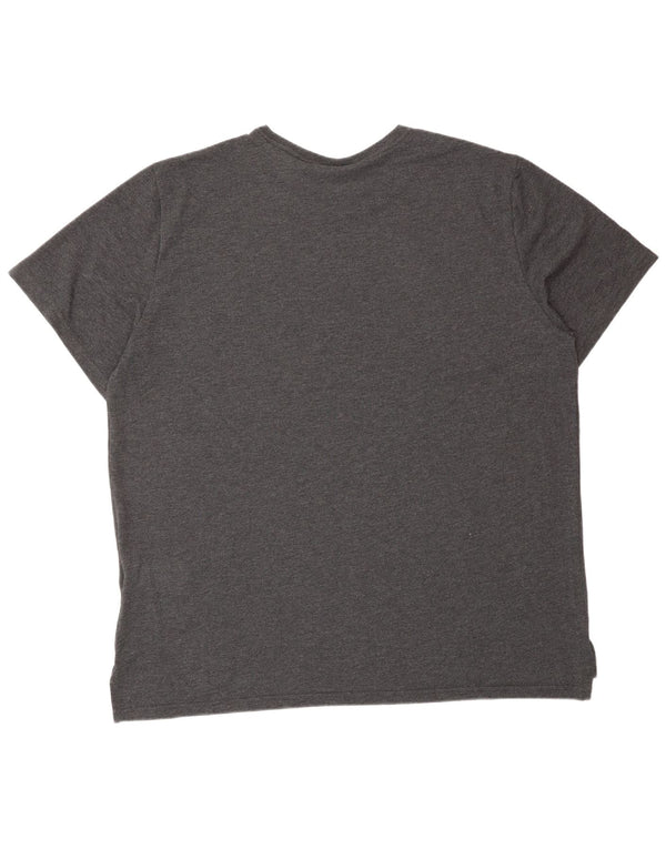 NIKE herre Dri Fit grafisk T-shirt top 2XL grå nålestribet bomuld