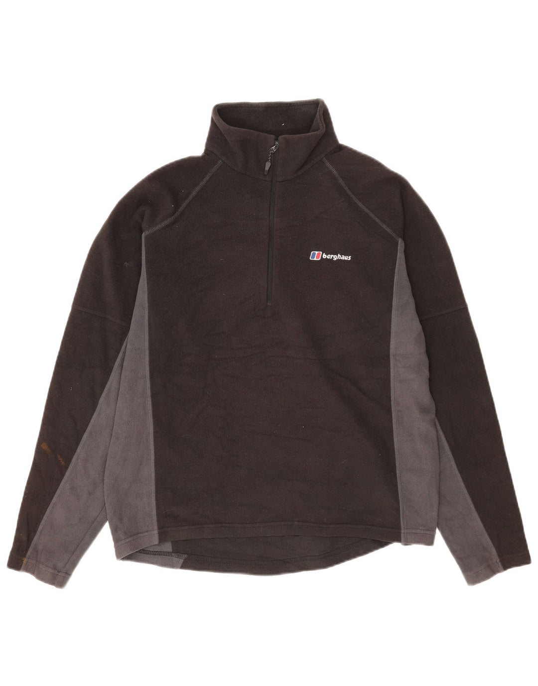 Berghaus Fleece Jumper med lynlås til mænd Stor Sort Colourblock Polyester