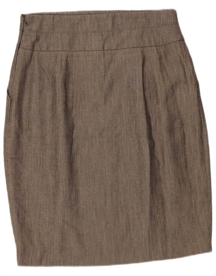 Zara Pencil Nederdel Medium W28 Grå Viscose til kvinder