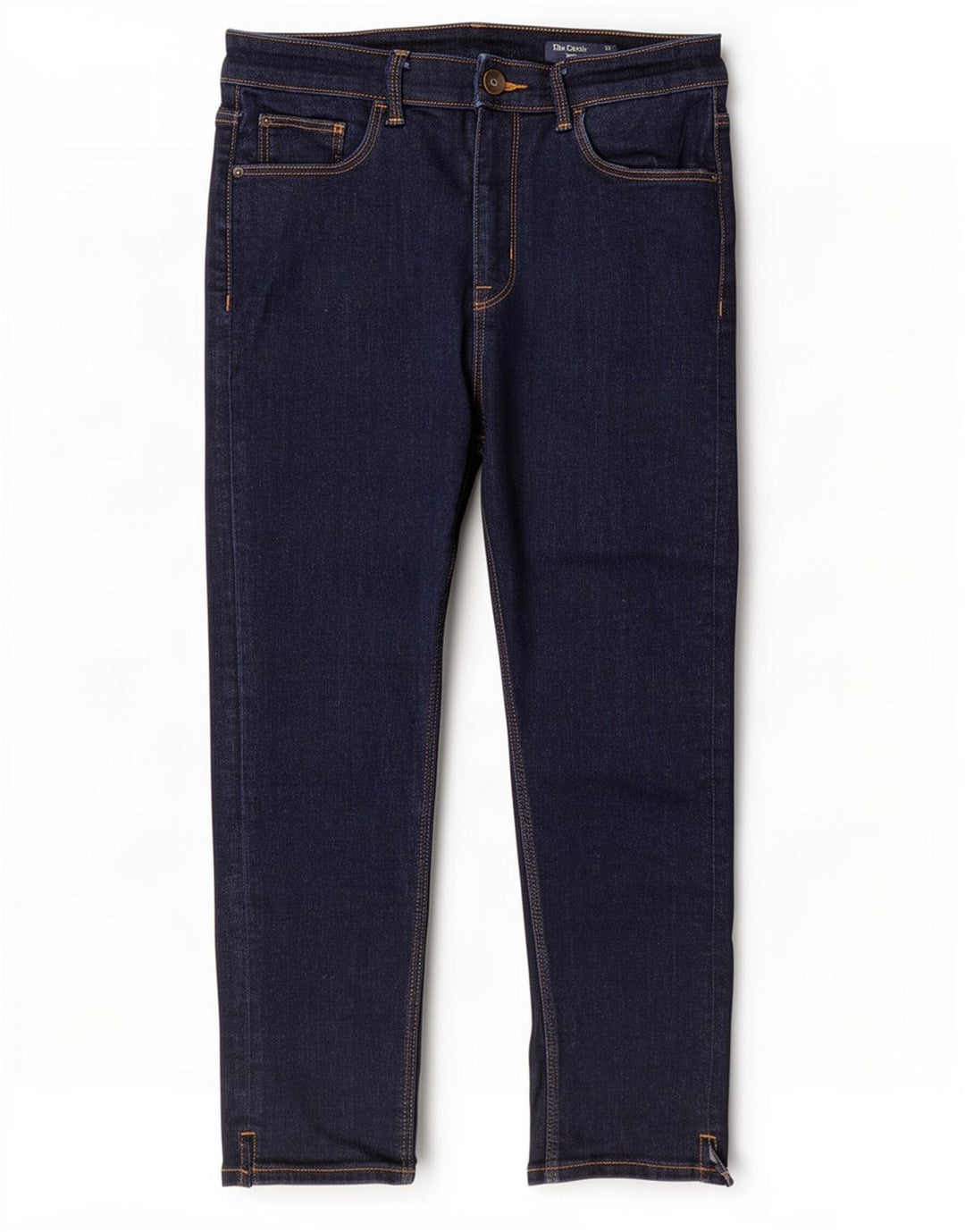 Marks & Spencer Womens Cropped Jeans UK 12 Medium W28 L21 Navy Blue