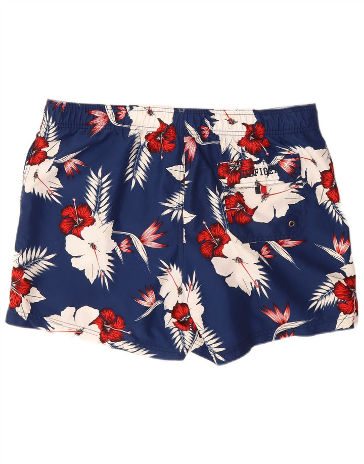 TOMMY HILFIGER Badeshorts til mænd store marineblå blomsterpolyester