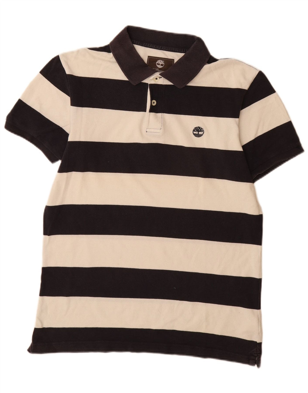 Timberland Mens Earthkeepers Regular Fit Polo Shirt Medium Hvid stribet