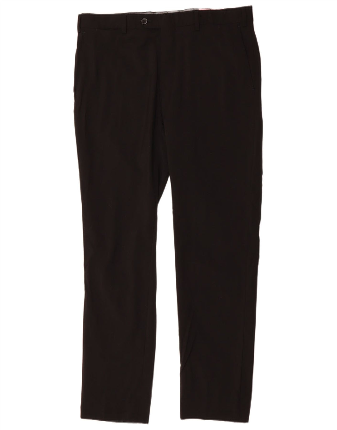 MASSIMO DUTTI Herre Slim Suit Bukser EU 44 Large W34 L31 Sort Uld