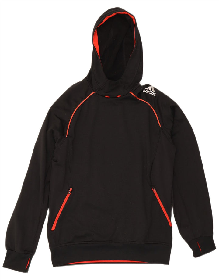 Adidas Herre Climawarm Hoodie Jumper Lille sort polyester