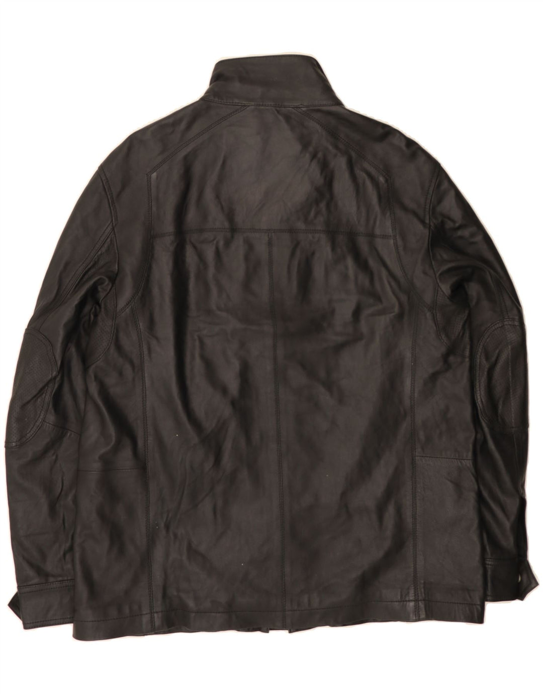 SAINT GEORGE BY DUFFER Mens Leather Jacket UK 40 Large Black Leather