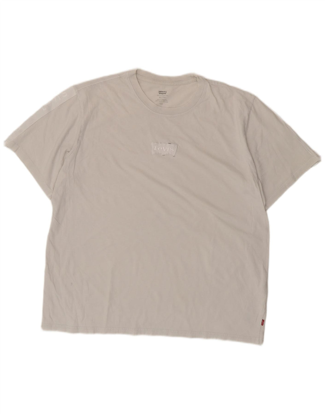 Levi's Herre Relaxed Fit T-shirt Top Stor hvid bomuld