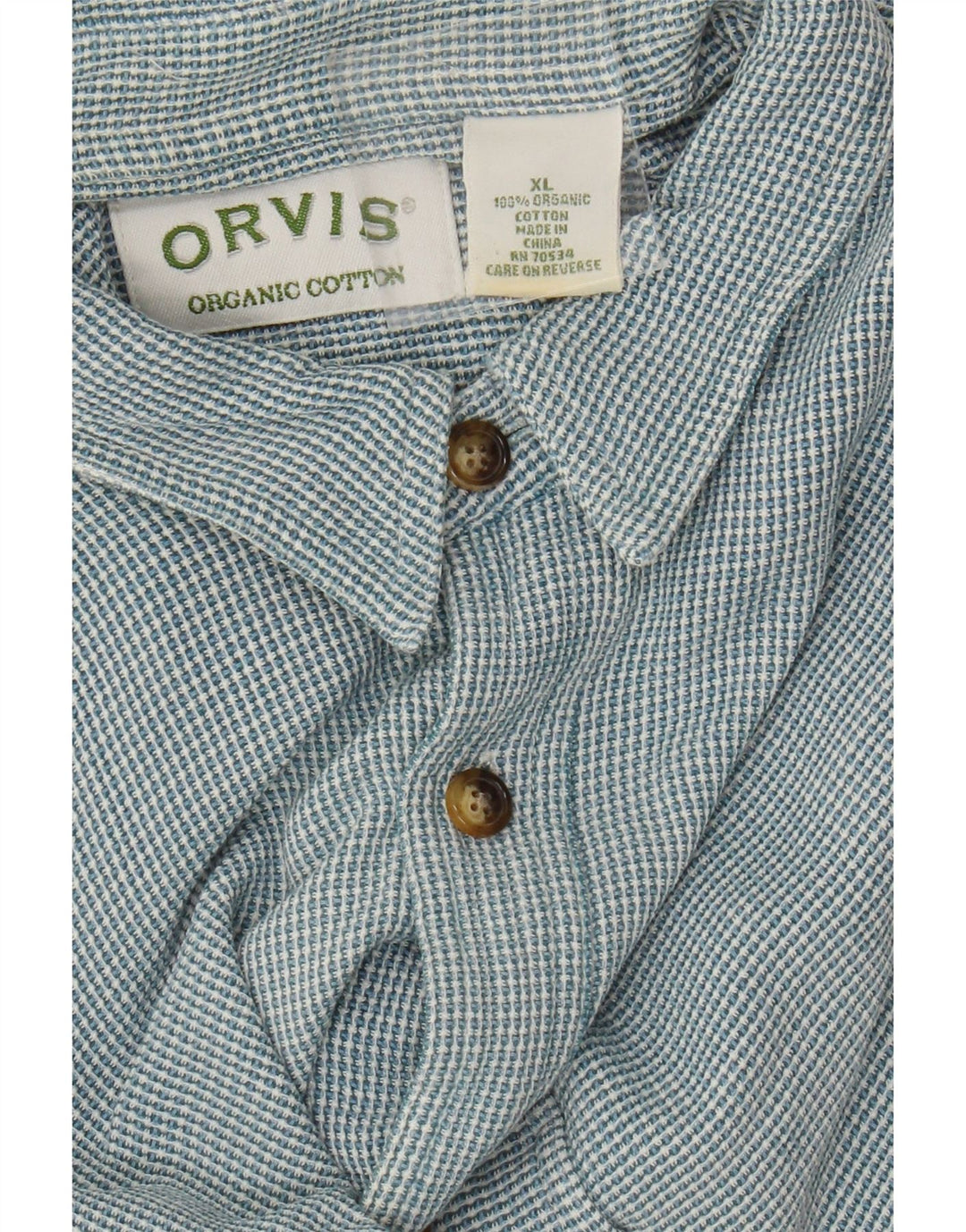 Orvis Herreskjorte XL Blå Bomuld