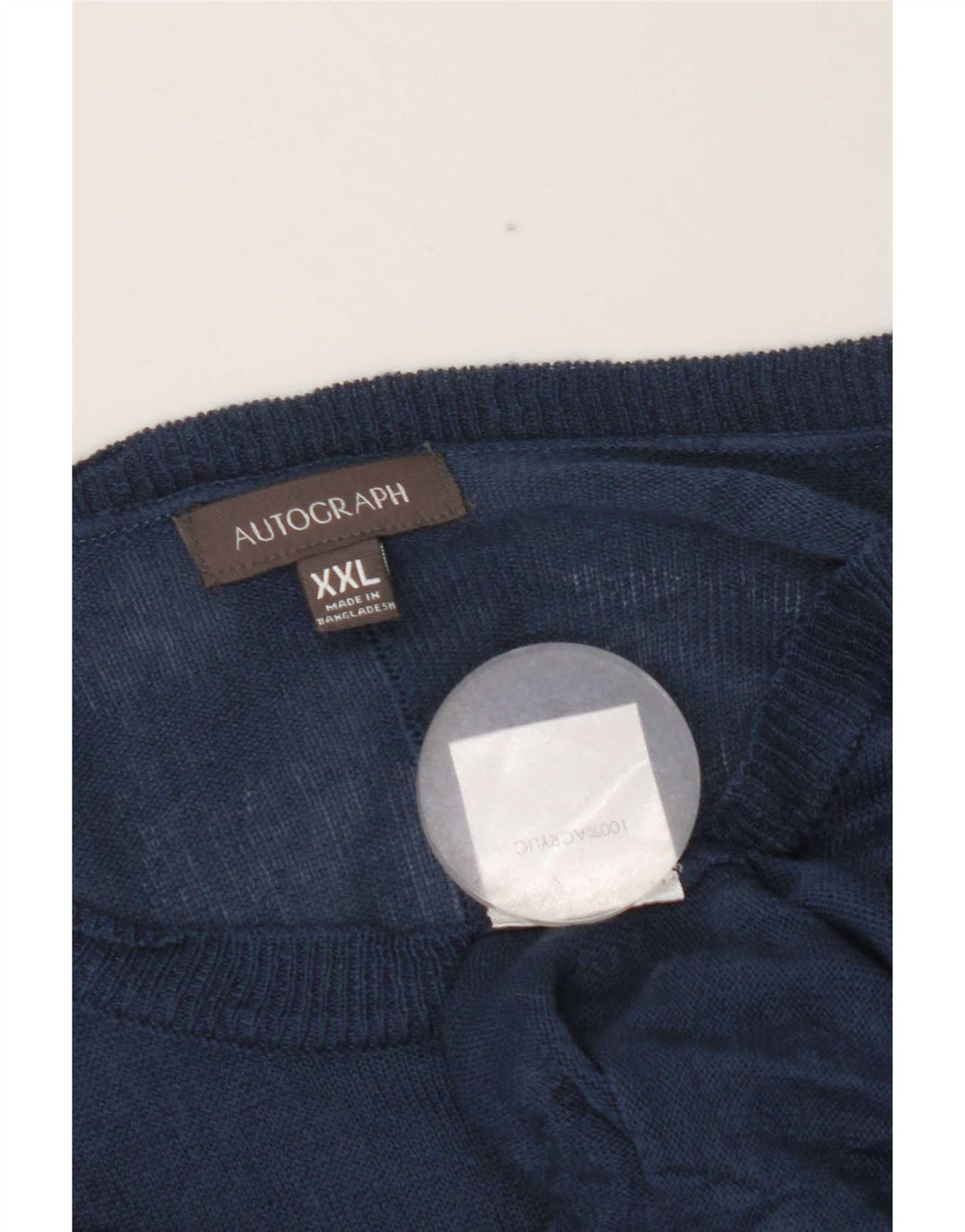 Marks & Spencer Dame Oversized Boat Neck Jumper Sweater UK 20 2XL Blå