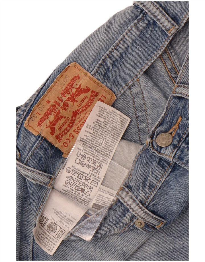 Levi's Herre 505 Straight Jeans W30 L27 Blå Bomuld