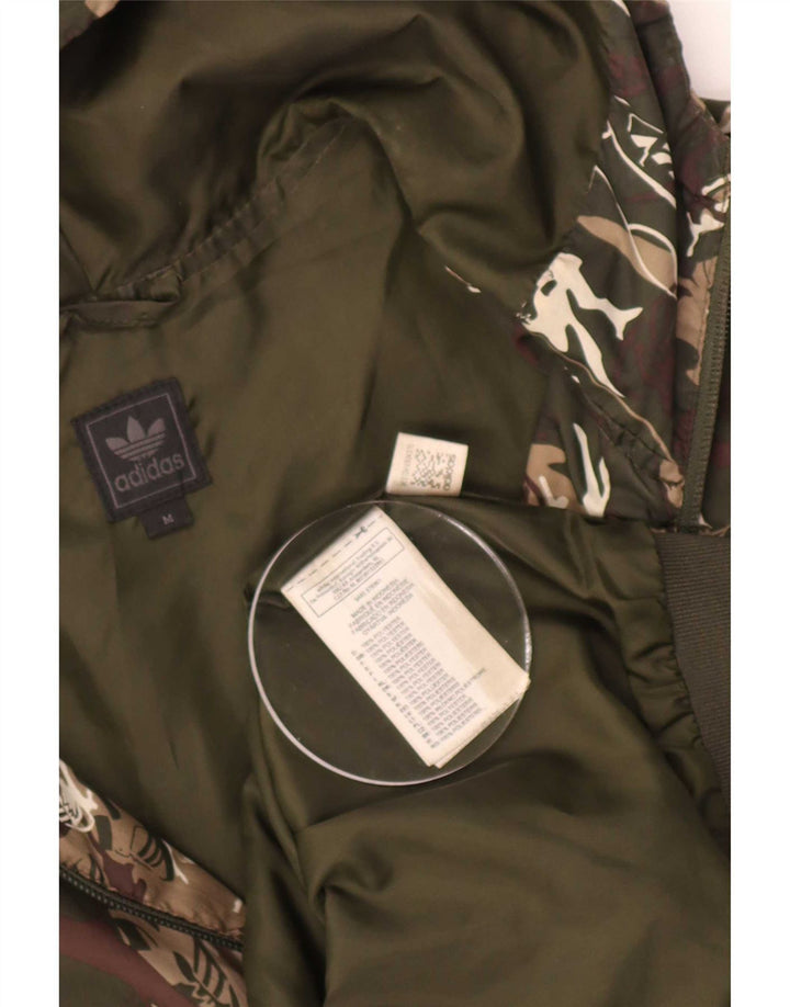 Adidas Træningsdragt med hætte til mænd Topjakke Medium Khaki Camouflage Polyester