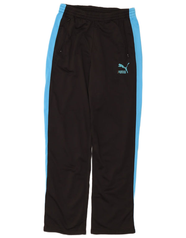 Puma Mens Tracksuit Trousers Medium  Black Colourblock Polyester