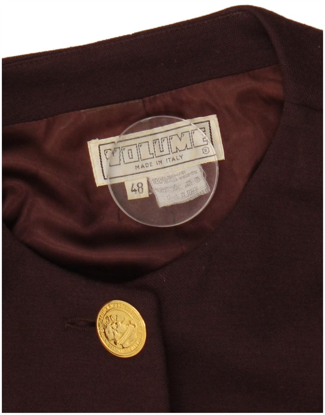 Vintage dame 4-knaps blazerjakke IT 48 XL Brun