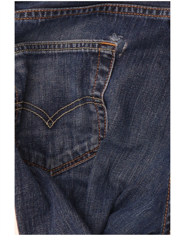 LEVI'S Herre 504 Straight Jeans W30 L30 Blå Bomuld