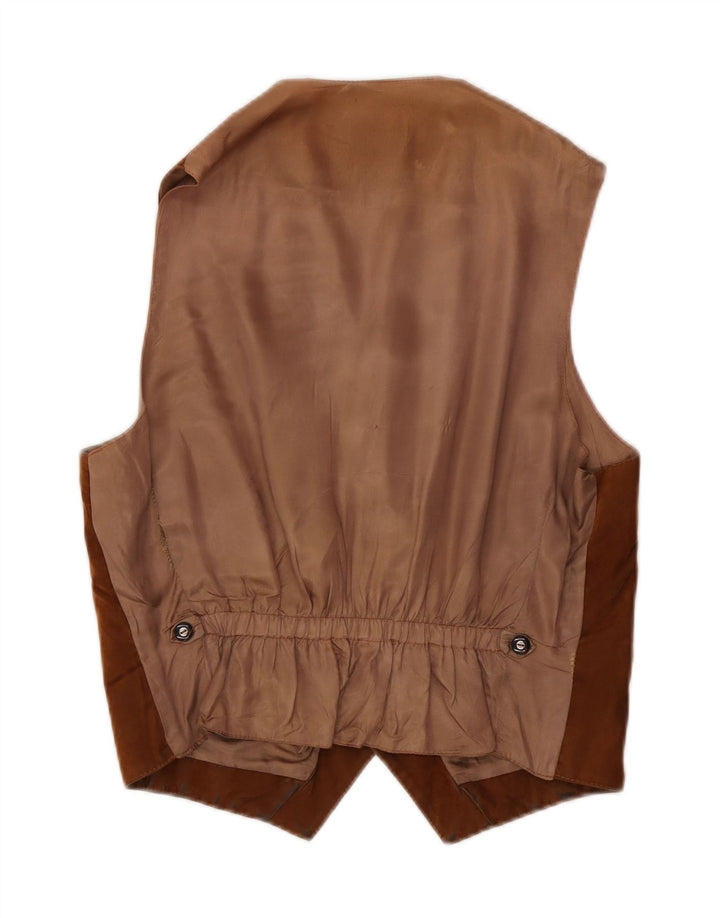 POLBOT Mens Waistcoat Medium Brown Polyamide Vintage Polbot and Second-Hand Polbot from Messina Hembry 