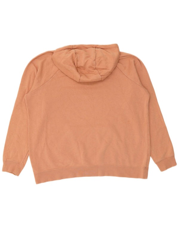 Nike Dame Grafisk Oversized Hoodie Jumper UK 18 XL Pink Bomuld