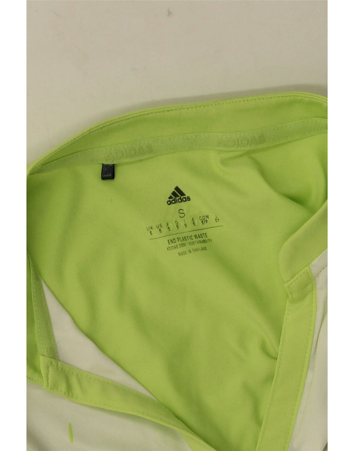 Adidas Dame Vest Top UK 10 Lille Grøn Stribet