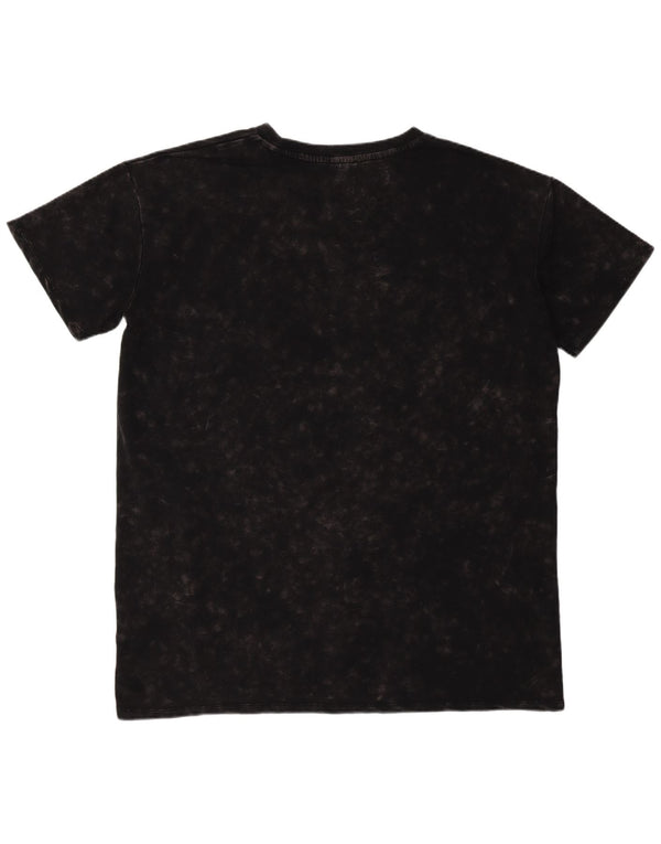 Fila Herre T-Shirt Top 2XL Sort Tie Dye Bomuld