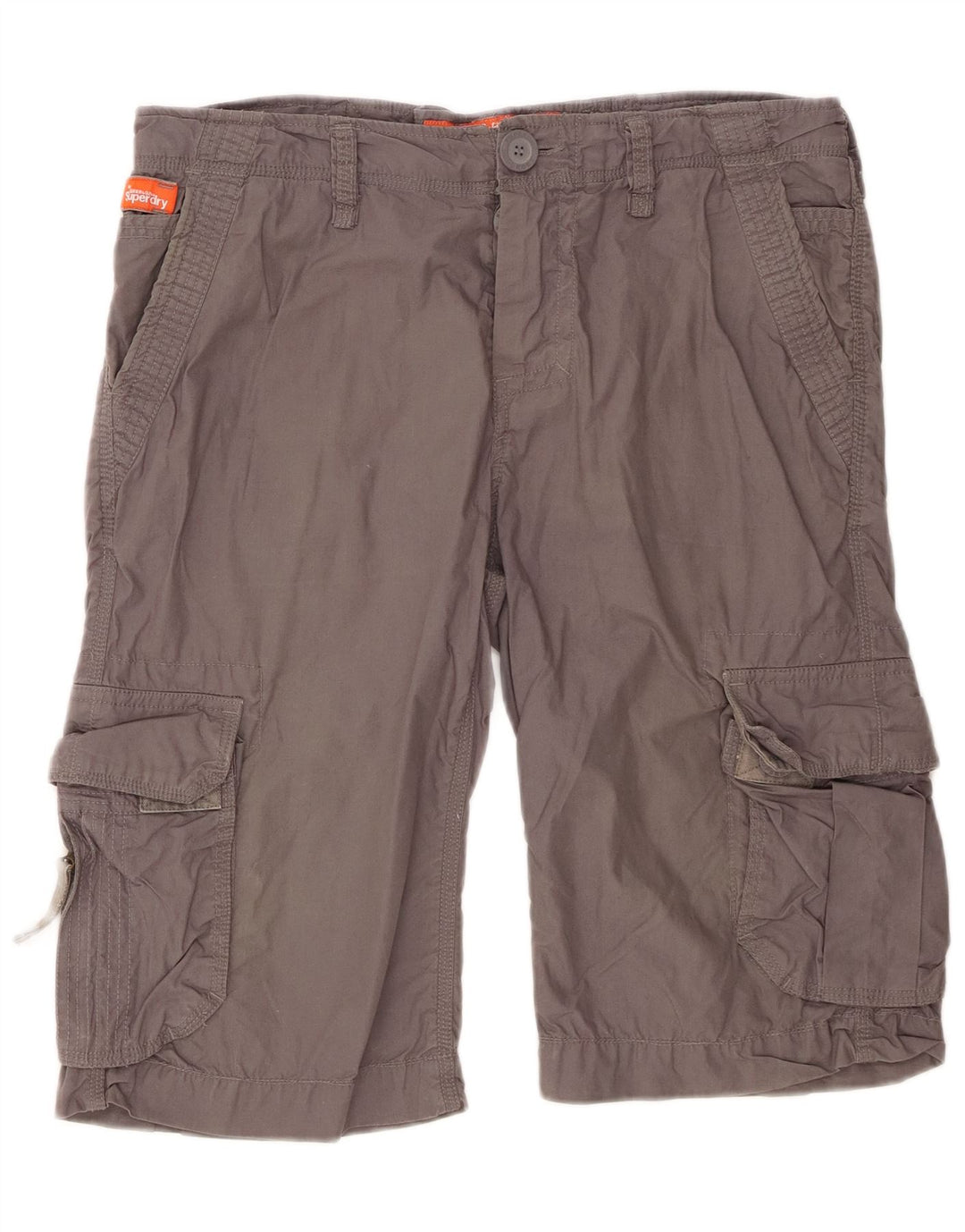 Superdry Herre Cargo Shorts Large W36 Grå Bomuld