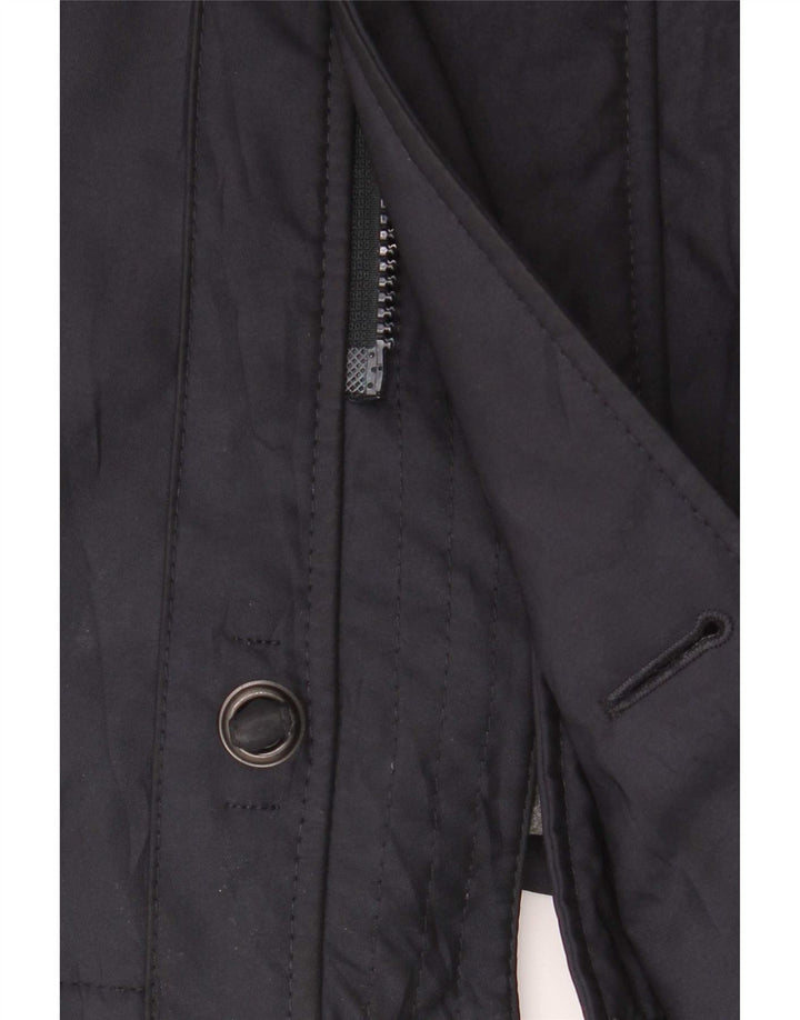 Bond Street Herre Windbreaker Coat IT 52 XL Navy Blue Polyester