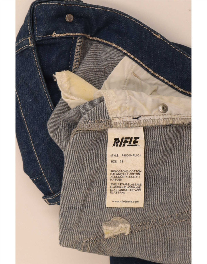 Rifle Dame Slim Jeans W32 L31 Blå Bomuld