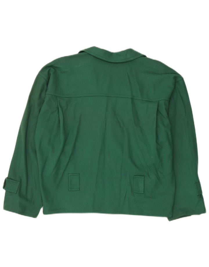 Vintage Dame Oversized Double Breasted Blazer Jacket UK 16 Large Green