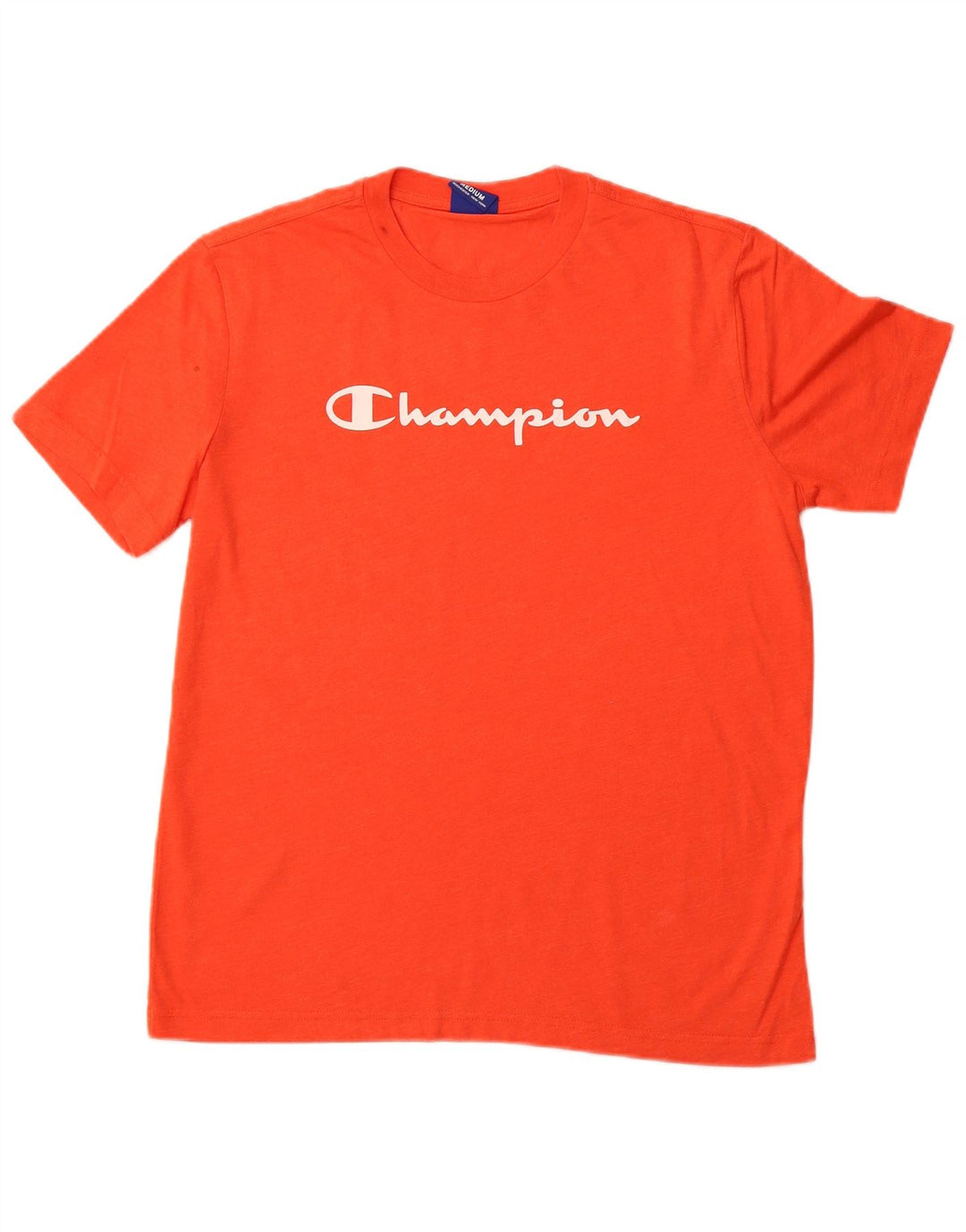 CHAMPION Herre Grafisk T-Shirt Top Medium Orange