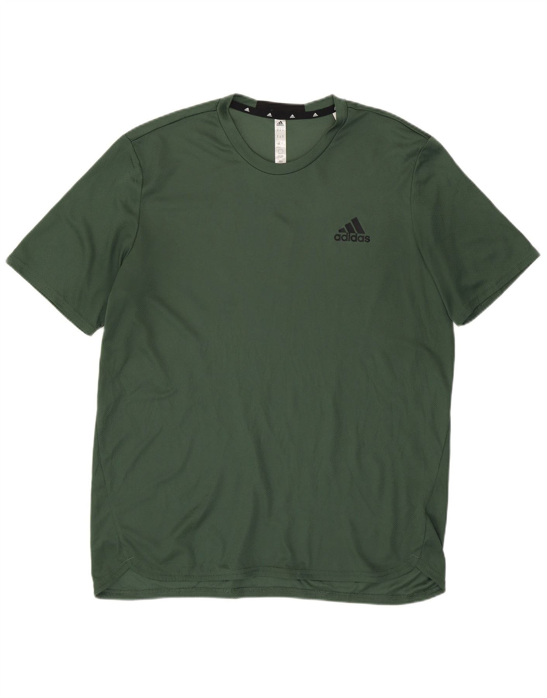Adidas Herre Aeroready T-Shirt Top Medium Green Polyester