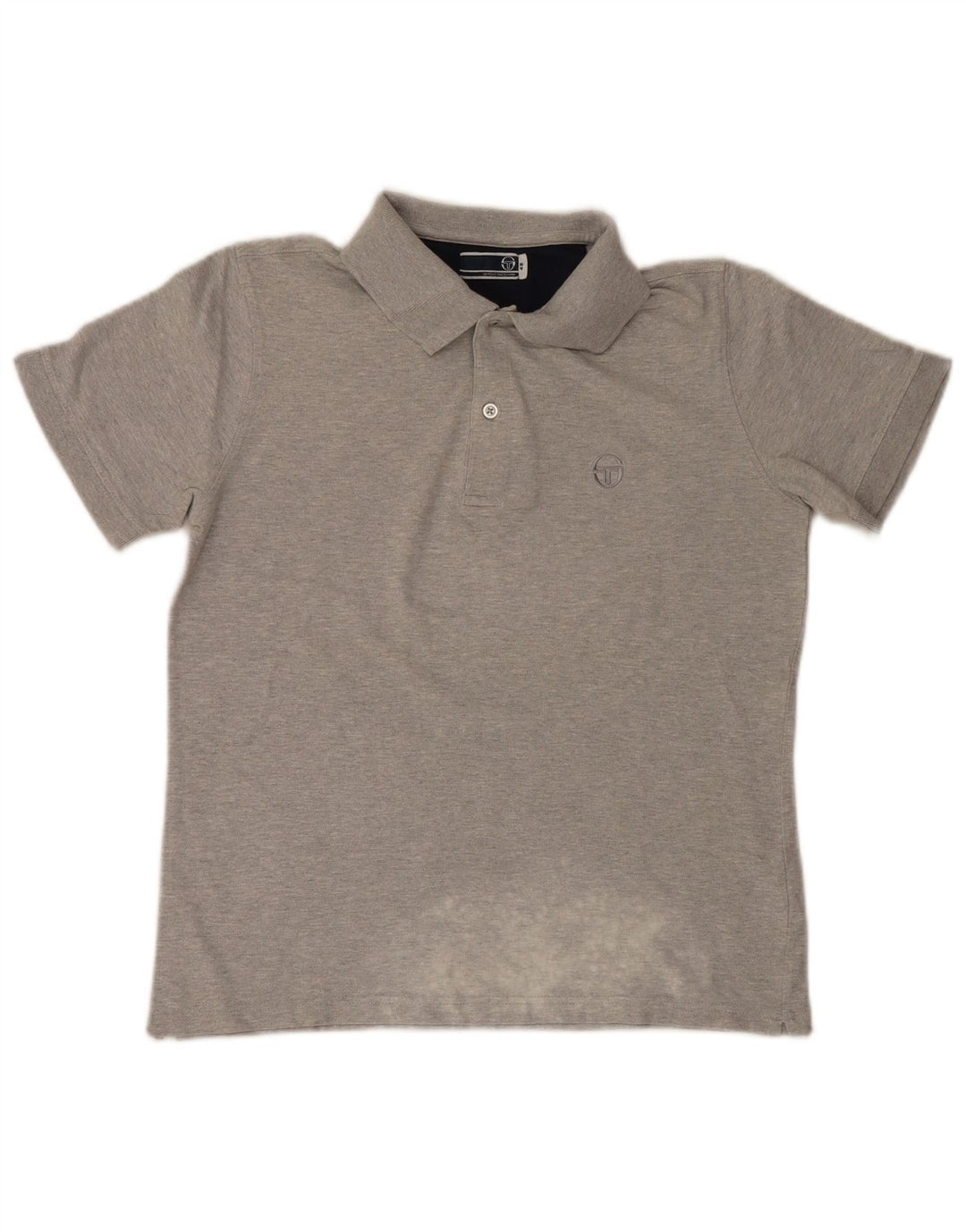 Sergio Tacchini Herre Polo Shirt IT 48 Lille Grå Bomuld