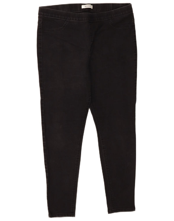 Marks & Spencer Dame Jegging Jeans UK 16 Large W34 L25 Black Bomuld