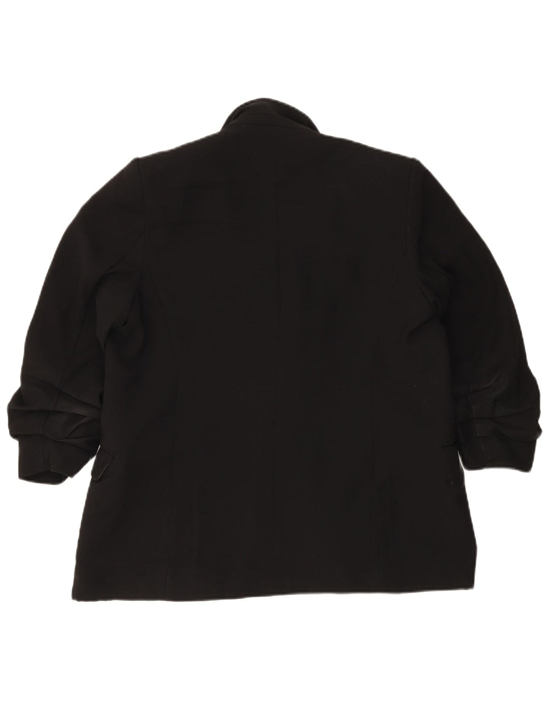 Marks & Spencer Womens Open Blazer Jacket UK 14 Large Black Polyester