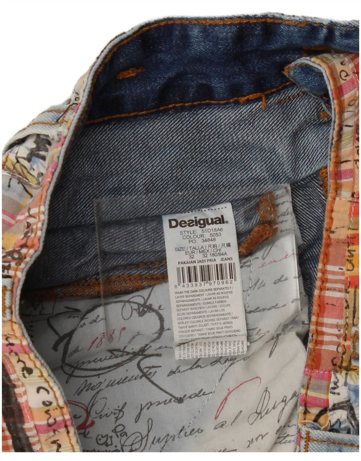 Desigual Straight Jeans til mænd W32 L30 Blå Bomuld