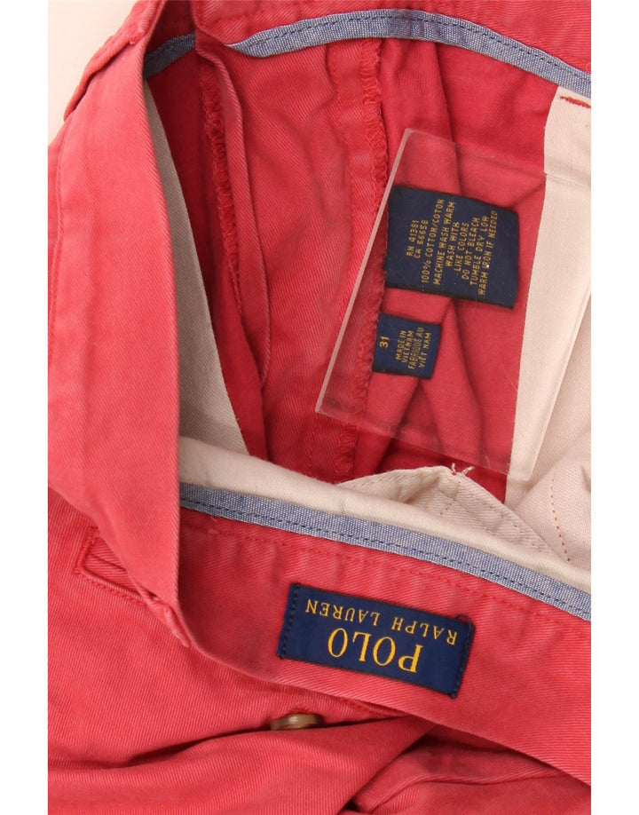 POLO RALPH LAUREN Chino Shorts til mænd W31 Medium Rød Bomuld