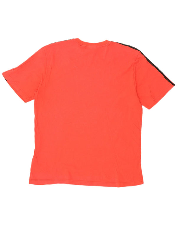 Adidas Grafisk T-Shirt Top til mænd XL Rød Bomuld
