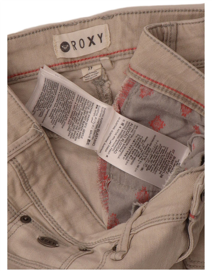 ROXY Skinny Jeans til kvinder W27 L27 Grå bomuld