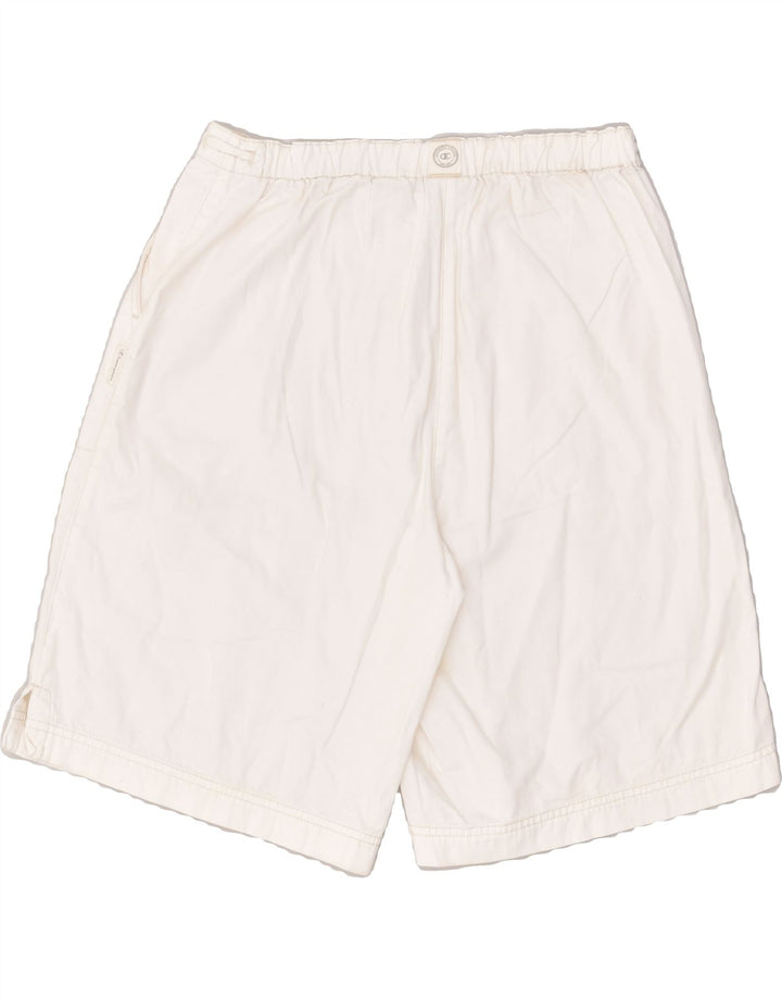 CHAMPION Womens Sport Shorts XL White Cotton | Vintage Champion | Thrift | Second-Hand Champion | Used Clothing | Messina Hembry 