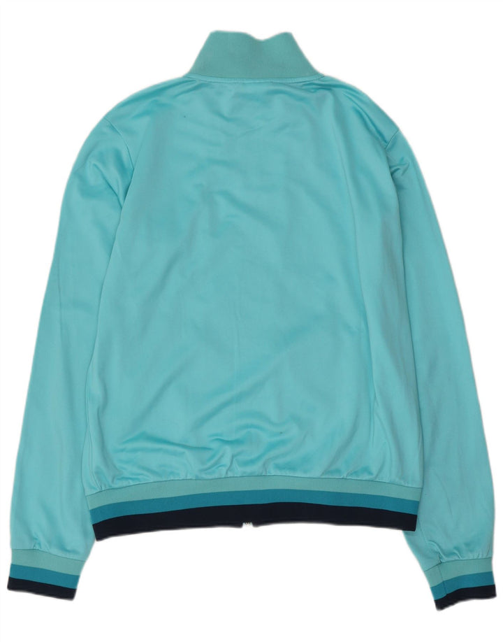 Diadora træningsdragt topjakke til kvinder UK 18 XL Blå Colourblock Polyester