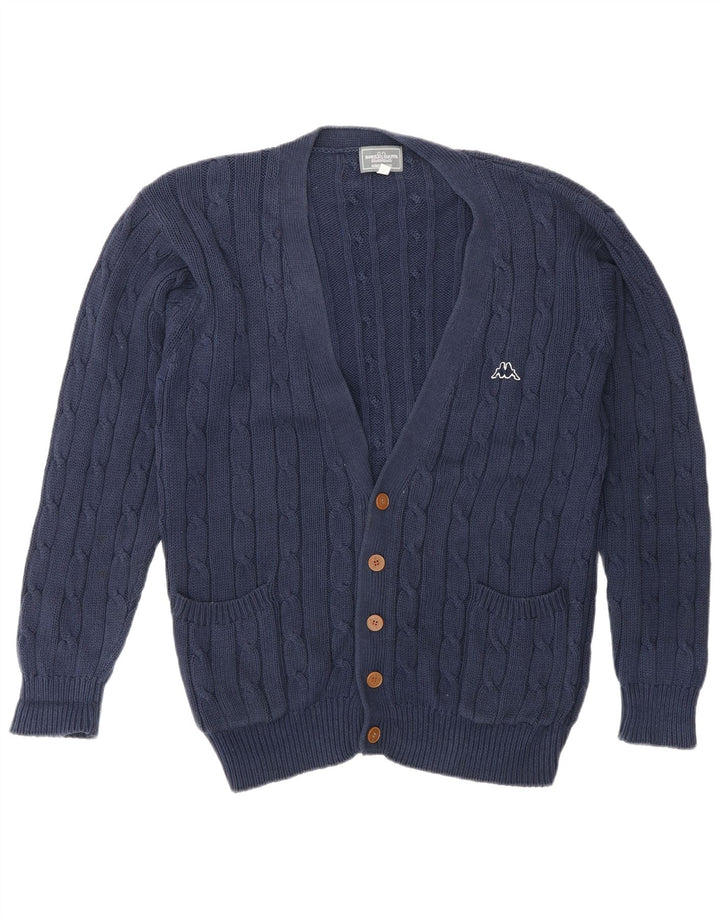 Kappa herre cardigan sweater Medium marineblå bomuld