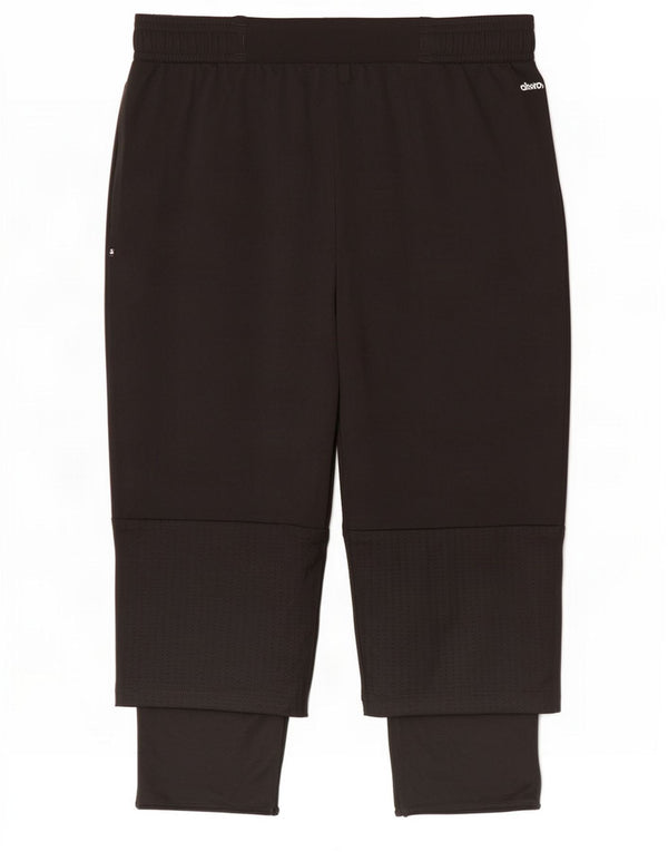 Adidas Boys Adizero Capri træningsdragt bukser 13-14 år Sort polyester