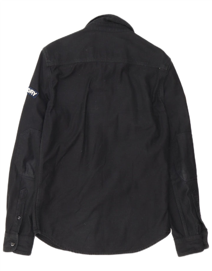 Superdry Herre grafisk skjorte lille sort bomuld