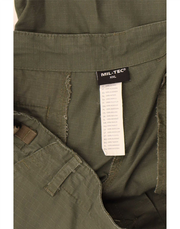 Mil-Tec Herre Cargo Shorts 2XL W42 Khaki Bomuld