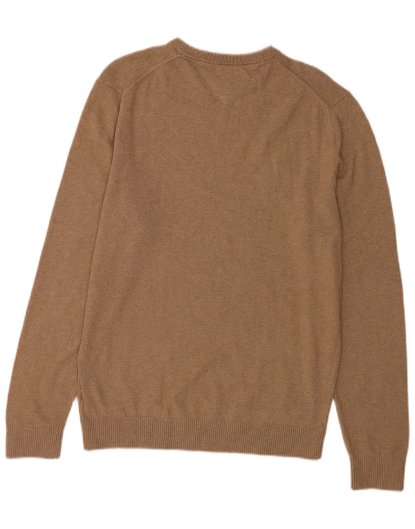 Tommy Hilfiger Herre Crew Neck Jumper Sweater Medium Brun Bomuld