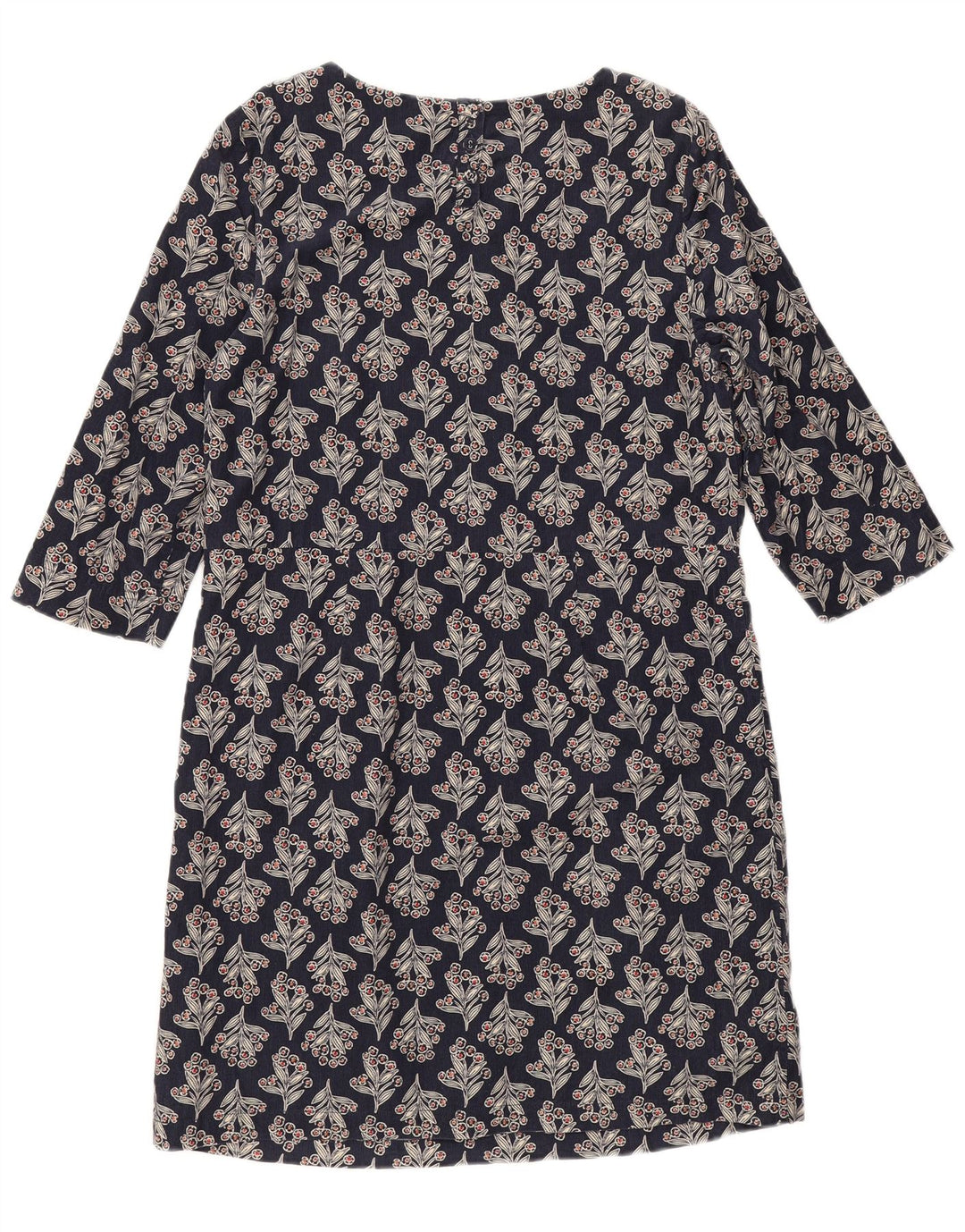 Seasalt Cornwall Womens Shift Dress UK 12 Medium Navy Blue Floral