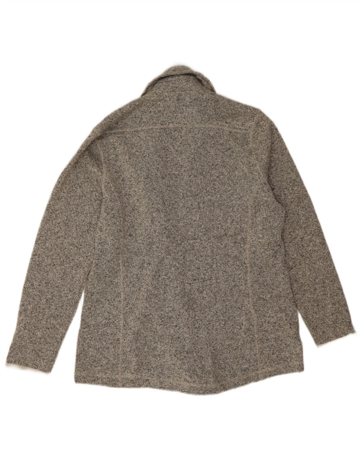 Eddie Bauer Dame Dobbeltradet Blazer Jacket UK 16 Large Grey Flecked