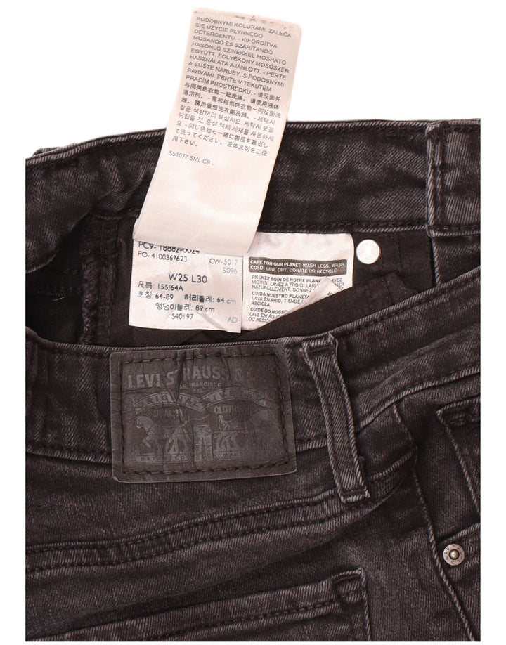 Levi's Dame 510 Skinny Jeans W25 L30 Grå Bomuld Classic
