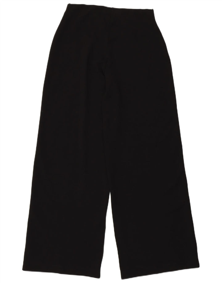 Zara kvinders brede ben Casual bukser Small W26 L29 sort polyester