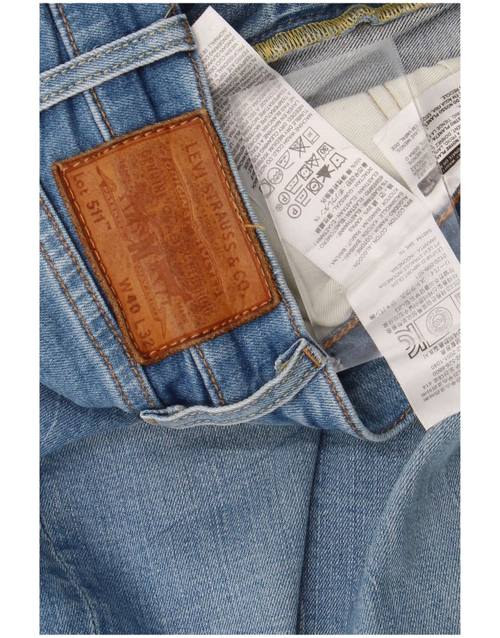 Levi's Herre 511 Slim Jeans W40 L28 Blå Bomuld
