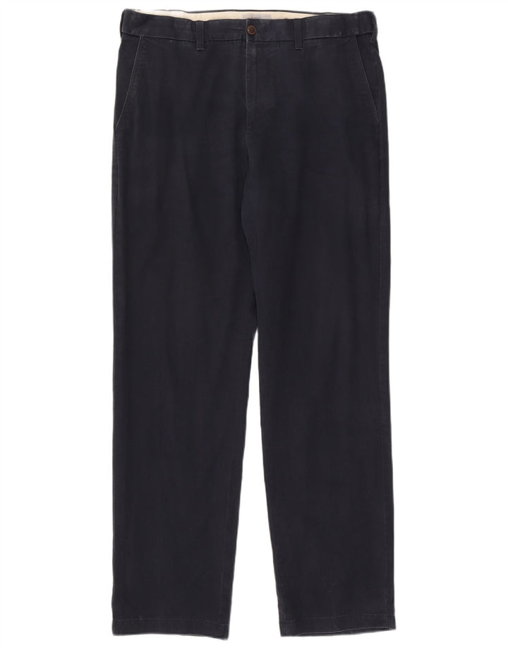 Marks & Spencer Herre Regular Chino Bukser W36 L33 Marineblå Bomuld