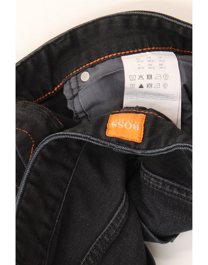 Hugo Boss Herre Slim Jeans W34 L32 Sort Bomuld