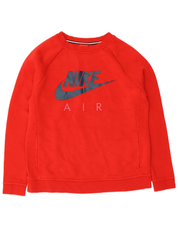 Nike Womens Graphic Oversized Sweatshirt Jumper UK 10 Small Red